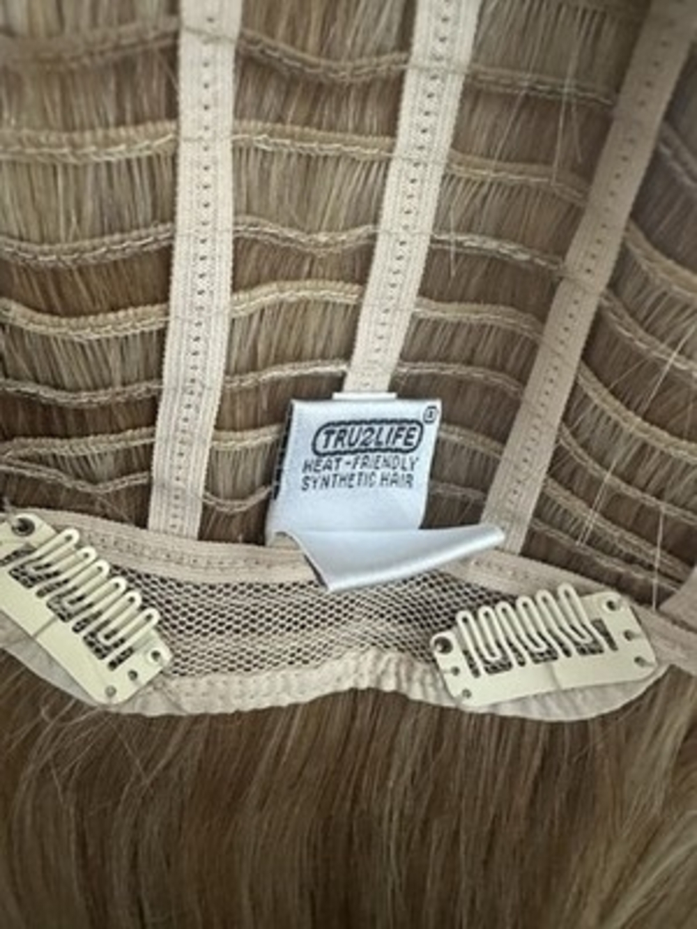 HairUWear Hairdo Clip-In Hair Extension Mid Soft Blonde Volumizer 22" - Picture 6 of 7